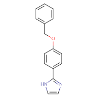 Chemical structure of 2-[4-(benzyloxy)phenyl]-1H-imidazole - CSSB00033533921