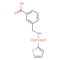 Chemical structure of 3-[(thiophene-2-sulfonamido)methyl]benzoic acid - CSSB00007810902