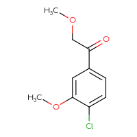 Chemical structure of 1-(4-chloro-3-methoxyphenyl)-2-methoxyethan-1-one - CSSB00012360579