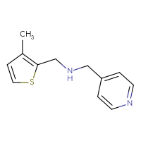 Chemical structure of [(3-methylthiophen-2-yl)methyl][(pyridin-4-yl)methyl]amine - CSSB00000200769