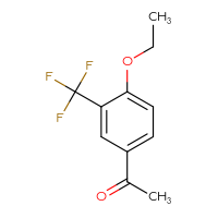 Chemical structure of 1-[4-ethoxy-3-(trifluoromethyl)phenyl]ethan-1-one - CSSB00010175671