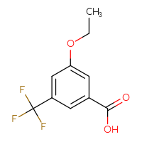 Chemical structure of 3-ethoxy-5-(trifluoromethyl)benzoic acid - CSSB00010081151
