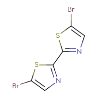 Chemical structure of 5-bromo-2-(5-bromo-1,3-thiazol-2-yl)-1,3-thiazole - CSSB00011002692