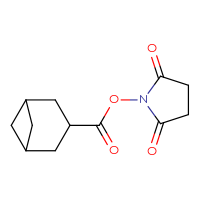 Chemical structure of 2,5-dioxopyrrolidin-1-yl bicyclo[3.1.1]heptane-3-carboxylate - CSSB06768456793