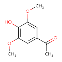 Chemical structure of 1-(4-hydroxy-3,5-dimethoxyphenyl)ethan-1-one - CSSB00000033524
