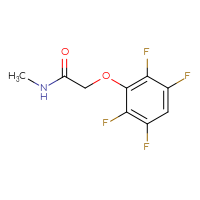 Chemical structure of N-methyl-2-(2,3,5,6-tetrafluorophenoxy)acetamide - CSSB01994057077