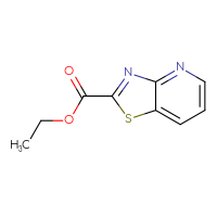 Chemical structure of ethyl [1,3]thiazolo[4,5-b]pyridine-2-carboxylate - CSSB00011017005