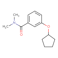 Chemical structure of 3-(cyclopentyloxy)-N,N-dimethylbenzamide - CSSB01995463118