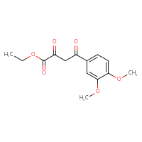 Chemical structure of ethyl 4-(3,4-dimethoxyphenyl)-2,4-dioxobutanoate - CSSB00000522005