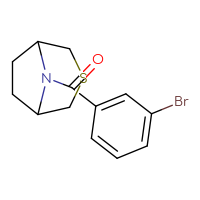 Chemical structure of 8-(3-bromobenzoyl)-3-thia-8-azabicyclo[3.2.1]octane - CSSB00109429203