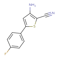 Chemical structure of 3-amino-5-(4-fluorophenyl)thiophene-2-carbonitrile - CSSB00011219965