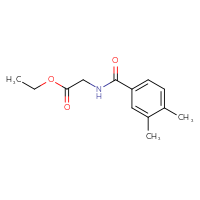 Chemical structure of ethyl 2-[(3,4-dimethylphenyl)formamido]acetate - CSSB00000256882