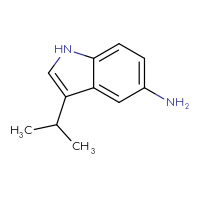 Chemical structure of 3-(propan-2-yl)-1H-indol-5-amine - CSSB00021286713
