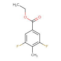 Chemical structure of ethyl 3,5-difluoro-4-methylbenzoate - CSSB00015707545