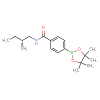 Chemical structure of N-[(2R)-2-methylbutyl]-4-(4,4,5,5-tetramethyl-1,3,2-dioxaborolan-2-yl)benzamide - CSSB03567082964