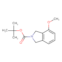 Chemical structure of tert-butyl 4-methoxy-2,3-dihydro-1H-isoindole-2-carboxylate - CSSB00103758442
