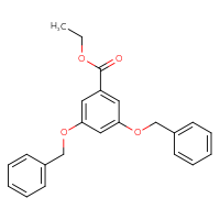 Chemical structure of ethyl 3,5-bis(benzyloxy)benzoate - CSSB00009993841