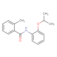 Chemical structure of 2-methyl-N-[2-(propan-2-yloxy)phenyl]benzamide - CSSB00046821276