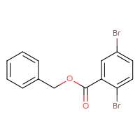 Chemical structure of benzyl 2,5-dibromobenzoate - CSSB00041748387
