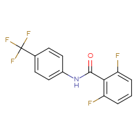 Chemical structure of 2,6-difluoro-N-[4-(trifluoromethyl)phenyl]benzamide - CSSB00046140617