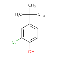 Chemical structure of 4-tert-butyl-2-chlorophenol - CSSB00011290890