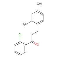 Chemical structure of 1-(2-chlorophenyl)-3-(2,4-dimethylphenyl)propan-1-one - CSSB00020571415