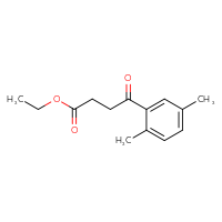 Chemical structure of ethyl 4-(2,5-dimethylphenyl)-4-oxobutanoate - CSSB00000256912