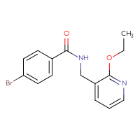 Chemical structure of 4-bromo-N-[(2-ethoxypyridin-3-yl)methyl]benzamide - CSSB02042070776
