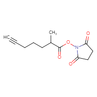 Chemical structure of 2,5-dioxopyrrolidin-1-yl 2-methylhept-6-ynoate - CSSB20270306389