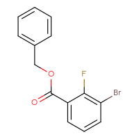 Chemical structure of benzyl 3-bromo-2-fluorobenzoate - CSSB00104617498