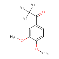 Chemical structure of 1-(3,4-dimethoxyphenyl)(²H₃)ethan-1-one - CSSB00015306961