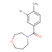 Chemical structure of 4-(3-bromo-4-methylbenzoyl)-1,4-oxazepane - CSSB00006131998