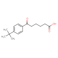 Chemical structure of 6-(4-tert-butylphenyl)-6-oxohexanoic acid - CSSB00000784583
