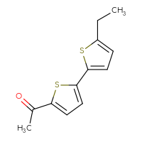 Chemical structure of 1-{5'-ethyl-[2,2'-bithiophen]-5-yl}ethan-1-one - CSSB00121300775