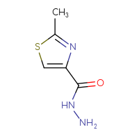Chemical structure of 2-methyl-1,3-thiazole-4-carbohydrazide - CSSB00011216064