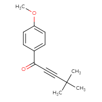 Chemical structure of 1-(4-methoxyphenyl)-4,4-dimethylpent-2-yn-1-one - CSSB00010200904