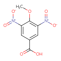 Chemical structure of 4-methoxy-3,5-dinitrobenzoic acid - CSSB00000339930