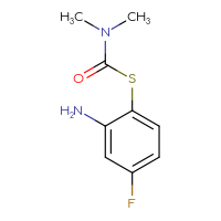 Chemical structure of 1-[(2-amino-4-fluorophenyl)sulfanyl]-N,N-dimethylformamide - CSSB00010582006