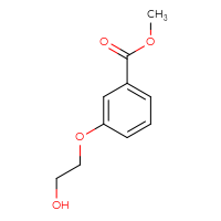 Chemical structure of methyl 3-(2-hydroxyethoxy)benzoate - CSSB00000047857