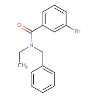 Chemical structure of N-benzyl-3-bromo-N-ethylbenzamide - CSSB00000155866