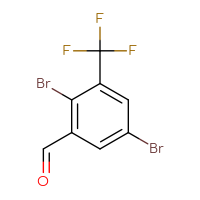 Chemical structure of 2,5-dibromo-3-(trifluoromethyl)benzaldehyde - CSSB00051575886