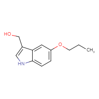 Chemical structure of (5-propoxy-1H-indol-3-yl)methanol - CSSB00000695791