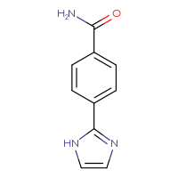 Chemical structure of 4-(1H-imidazol-2-yl)benzamide - CSSB00000095802