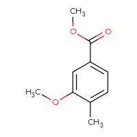 Chemical structure of methyl 3-methoxy-4-methylbenzoate - CSSB00000216661