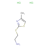 Chemical structure of 2-[(4-methyl-1,3-thiazol-2-yl)sulfanyl]ethan-1-amine dihydrochloride - CSSB06726388553
