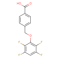 Chemical structure of 4-[(2,3,5,6-tetrafluorophenoxy)methyl]benzoic acid - CSSB00015197547