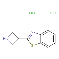 Chemical structure of 2-(azetidin-3-yl)-1,3-benzothiazole dihydrochloride - CSSB00000687002