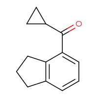 Chemical structure of cyclopropyl(2,3-dihydro-1H-inden-4-yl)methanone - CSSB00117803321