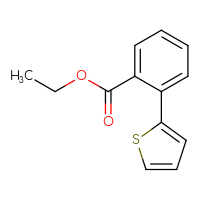 Chemical structure of ethyl 2-(thiophen-2-yl)benzoate - CSSB00000068231