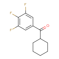 Chemical structure of cyclohexyl(3,4,5-trifluorophenyl)methanone - CSSB00005553955